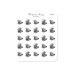 (PM313) Treadmill - Tiny Minimal Icon Stickers