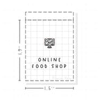 (PM314) Online Food Shop - Tiny Minimal Icon Stickers