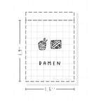 (PM315) Ramen - Tiny Minimal Icon Stickers