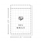 (PM318) Gel Nails - Tiny Minimal Icon Stickers