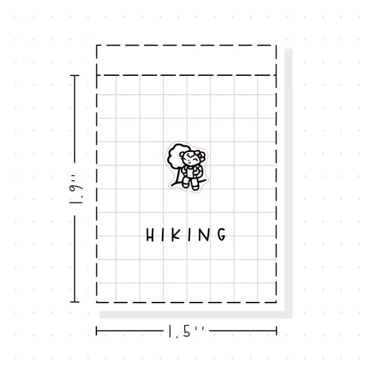 (PM325) DTB Hiking - Tiny Minimal Icon Stickers