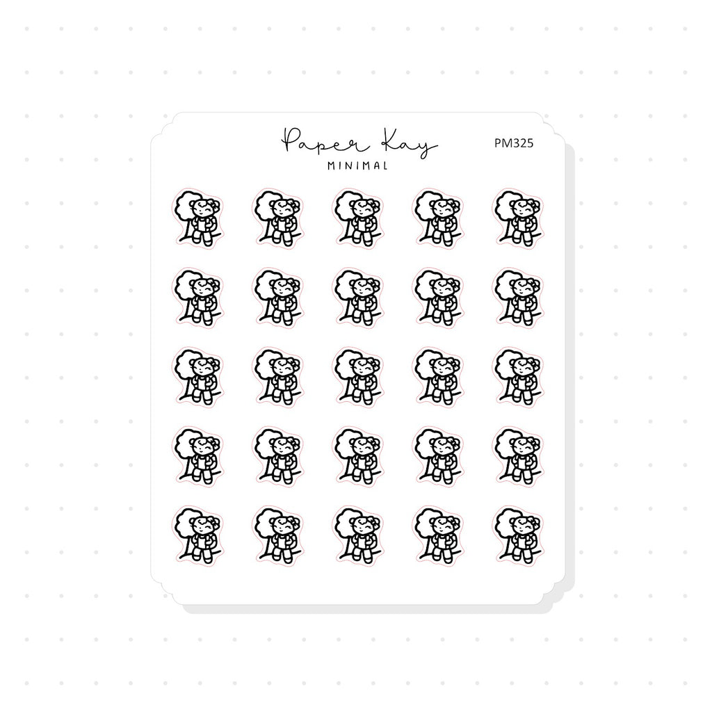 (PM325) DTB Hiking - Tiny Minimal Icon Stickers