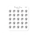 (PM329) DTB Work Time - Tiny Minimal Icon Stickers