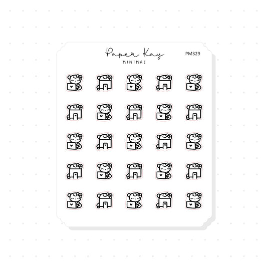 (PM329) DTB Work Time - Tiny Minimal Icon Stickers