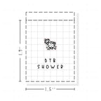 (PM331) DTB Showering - Tiny Minimal Icon Stickers