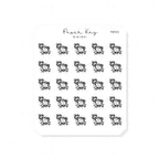 (PM331) DTB Showering - Tiny Minimal Icon Stickers