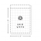 (PM332) DTB Washing Hair - Tiny Minimal Icon Stickers