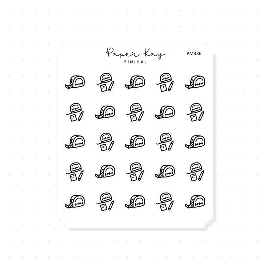 (PM336) Measuring Tape - Tiny Minimal Icon Stickers