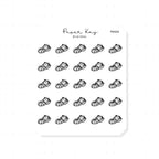 (PM344) Stomach Cramps - Tiny Minimal Icon Stickers