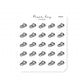 (PM344) Stomach Cramps - Tiny Minimal Icon Stickers