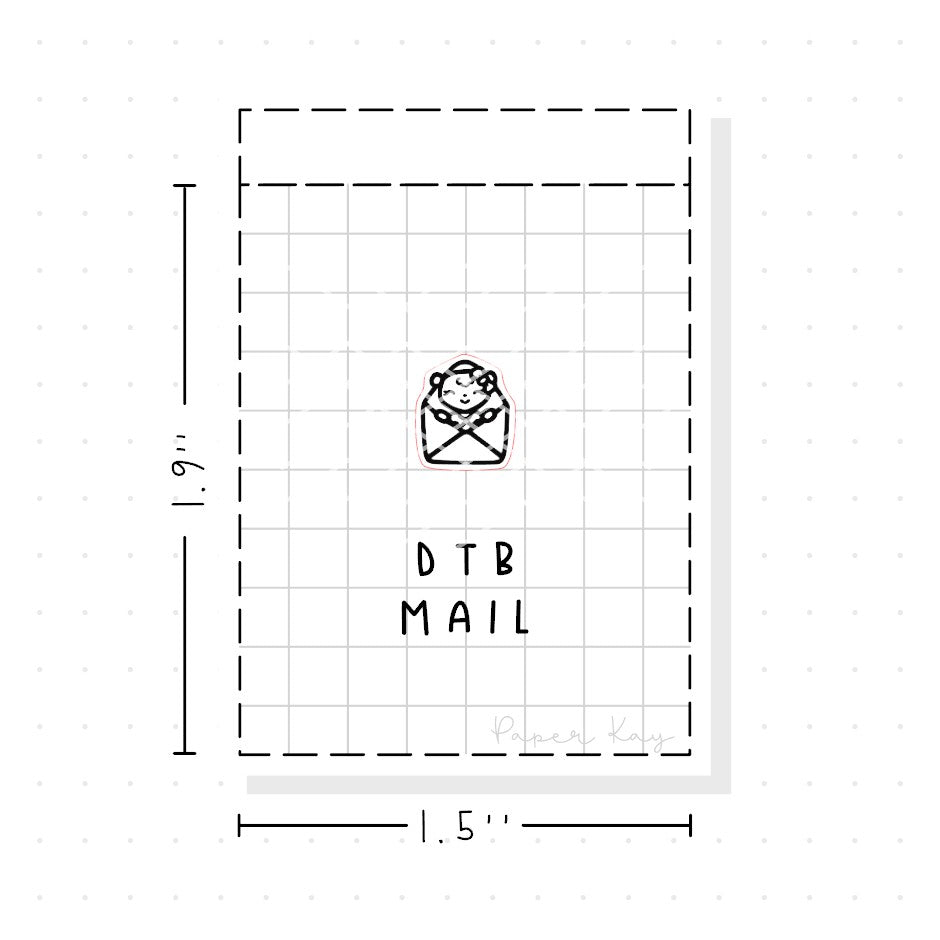 (PM350) DTB Mail - Tiny Minimal Icon Stickers