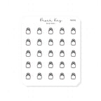 (PM356) Hot Water Bottle - Tiny Minimal Icon Stickers