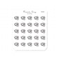 (PM366) Medicine Packet - Tiny Minimal Icon Stickers