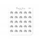 (PM368) Star + Heart Rainbow - Tiny Minimal Icon Stickers