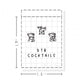 (PM370) DTB Drinking Cocktails - Tiny Minimal Icon Stickers