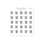 (PM370) DTB Drinking Cocktails - Tiny Minimal Icon Stickers