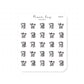 (PM370) DTB Drinking Cocktails - Tiny Minimal Icon Stickers