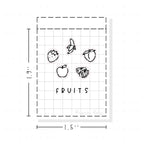 (PM371) Fruits - Tiny Minimal Icon Stickers