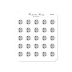 (PM372) Recipe Book - Tiny Minimal Icon Stickers