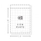 (PM373) Fish Dinner Plate - Tiny Minimal Icon Stickers