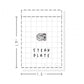 (PM374) Steak Dinner Plate - Tiny Minimal Icon Stickers