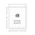 (PM375) Sushi Dinner Plate - Tiny Minimal Icon Stickers
