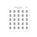 (PM381) Market Stall - Tiny Minimal Icon Stickers