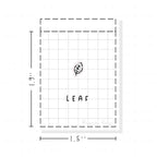 (PM383) Leaf - Tiny Minimal Icon Stickers