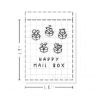 (PM385) Happy Mail Box - Tiny Minimal Icon Stickers