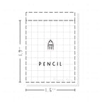 (PM386) Cute Pencil - Tiny Minimal Icon Stickers