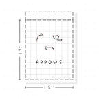 (PM387) Arrows - Tiny Minimal Icon Stickers