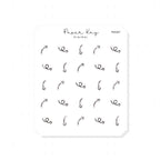 (PM387) Arrows - Tiny Minimal Icon Stickers