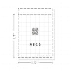 (PM389) ABCD - Tiny Minimal Icon Stickers