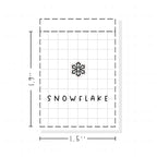 (PM398) Snowflake - Tiny Minimal Icon Stickers