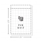 (PM401) Pub Quiz - Tiny Minimal Icon Stickers