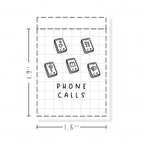 (PM403) Phone Calls - Tiny Minimal Icon Stickers