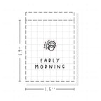 (PM404) Early Morning - Tiny Minimal Icon Stickers