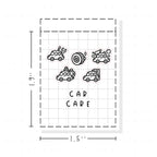 (PM410) Car Care - Tiny Minimal Icon Stickers