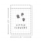 (PM416) Little Flowers - Tiny Minimal Icon Stickers