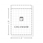 (PM417) Calendar - Tiny Minimal Icon Stickers