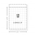 (PM423) Lonely - Tiny Minimal Icon Stickers