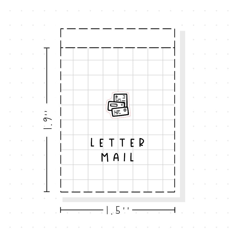 (PM425) Letter Mail - Tiny Minimal Icon Stickers