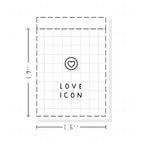(PM426) Love Icon - Tiny Minimal Icon Stickers