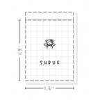 (PM429) Shrug - Tiny Minimal Icon Stickers