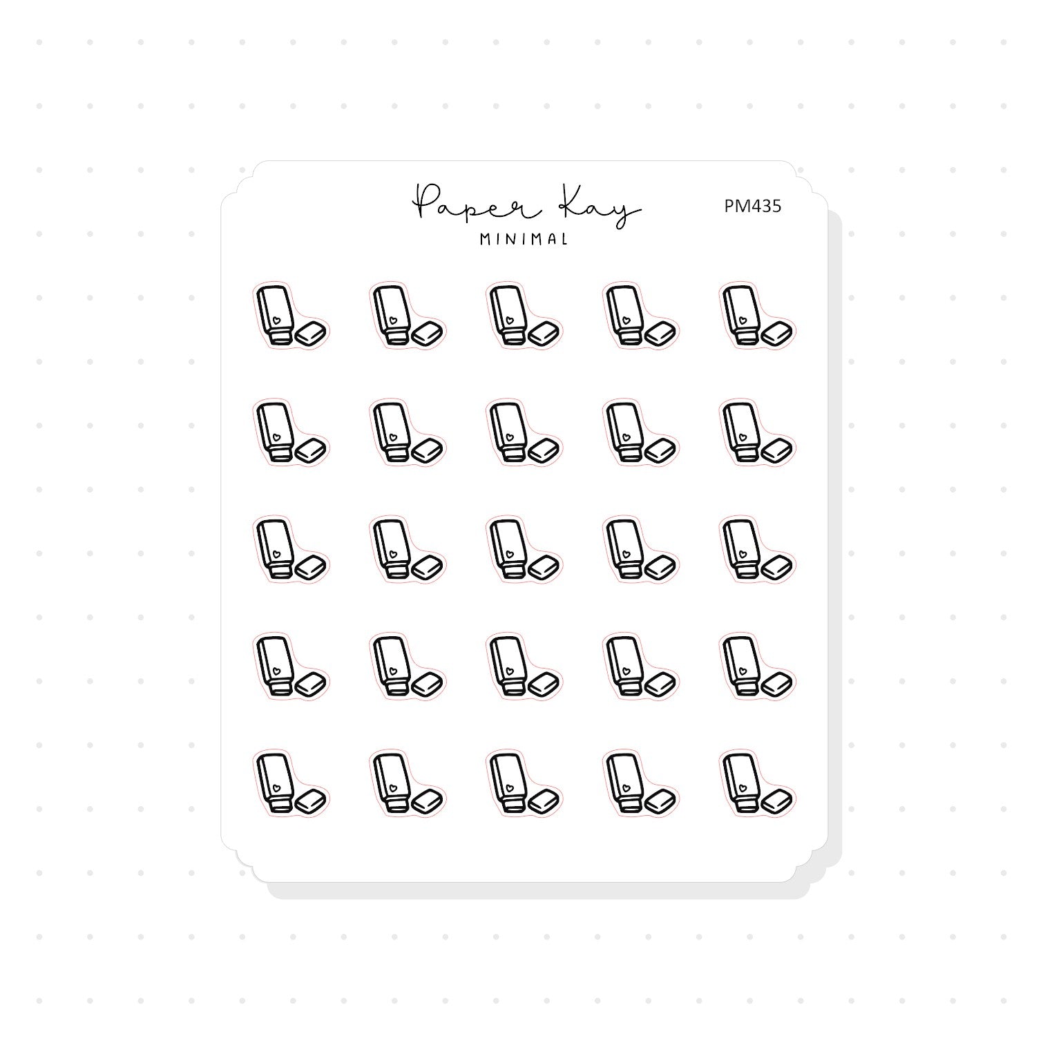 (PM435) Memory Stick - Tiny Minimal Icon Stickers