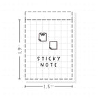 (PM437) Sticky Note - Tiny Minimal Icon Stickers