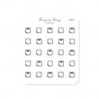 (PM437) Sticky Note - Tiny Minimal Icon Stickers