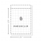 (PM438) Paper Clip - Tiny Minimal Icon Stickers
