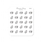 (PM439) Organisers - Tiny Minimal Icon Stickers