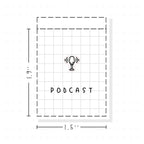 (PM444) Podcast - Tiny Minimal Icon Stickers
